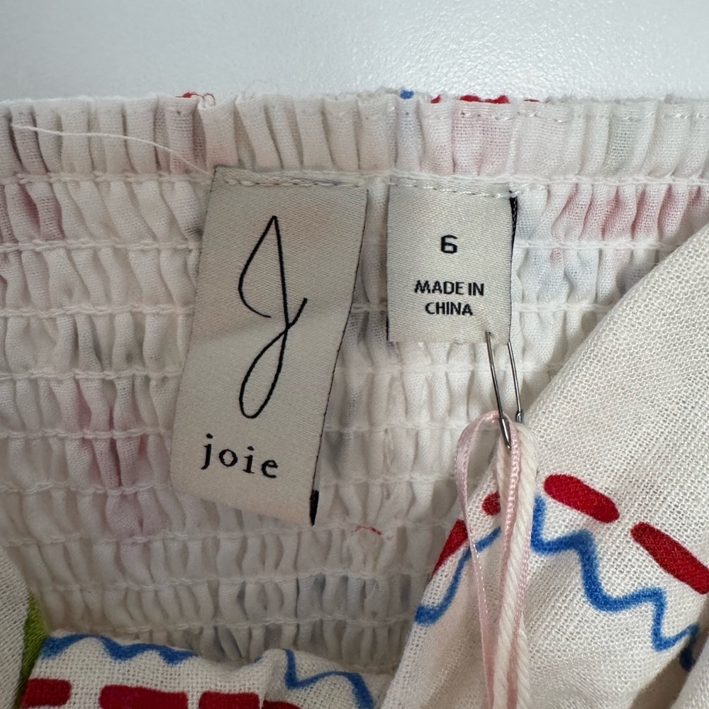 NWT Joie Colorful Graphic Crop Top. Summer vacation italy greece - Picture 2 of 4